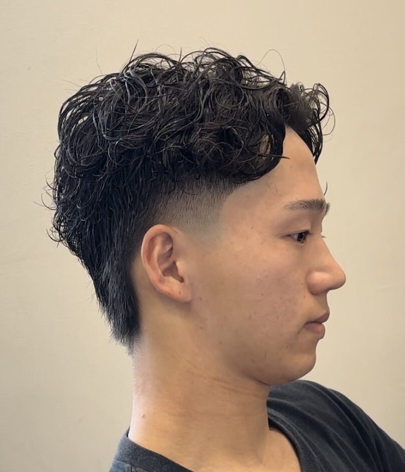 センターパートパーマ/ニュアンスパーママレット/姫路