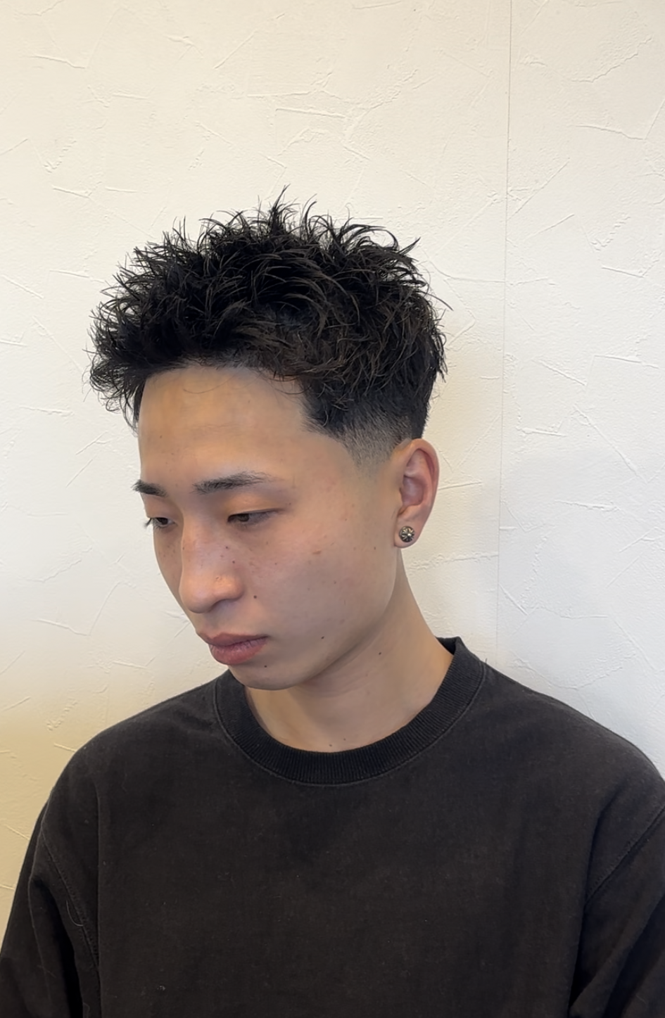 スパイキーショート/ピンパーマ/テーパーフェード/スパイキーピンパーマ/姫路